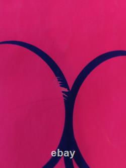 Vintage 60's Blacklight Poster Love Is Here By Jasper D'Ambrosi Rare Find EUC