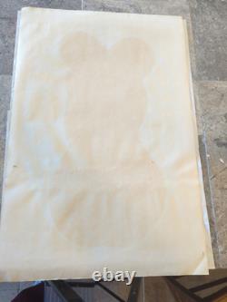 Vintage 60's Blacklight Poster Love Is Here By Jasper D'Ambrosi Rare Find EUC