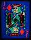 Vintage 60's Jack Of Diamonds Blacklight Poster Rare Original Poker Playing Card