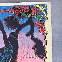 Vintage 70's Black Light Poster Desert Blossom Original 26 x 40 psychedelic