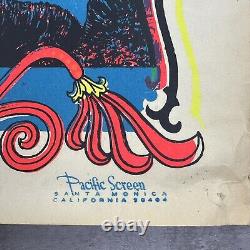 Vintage 70's Black Light Poster Desert Blossom Original 26 x 40 psychedelic