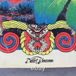 Vintage 70's Black Light Poster Desert Blossom Original 26 x 40 psychedelic