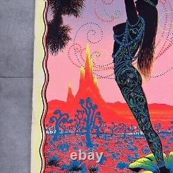 Vintage 70's Black Light Poster Desert Blossom Original 26 x 40 psychedelic