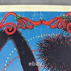 Vintage 70's Black Light Poster Desert Blossom Original 26 x 40 psychedelic