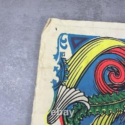 Vintage 70's Black Light Poster Desert Blossom Original 26 x 40 psychedelic