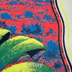 Vintage 70's Black Light Poster Desert Blossom Original 26 x 40 psychedelic
