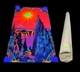 Vintage 70's Flocked Black Light Usa Poster Garden Of Eden 23x 35 New