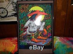 Vintage 70's SAN MEZCALITO Black Light POSTER Rick Griffin