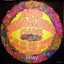 Vintage 70s Blacklight Poster No Smoking Please Original 1970s 21x21
