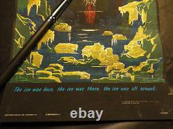 Vintage 70s Mariner Black light Poster LOOK