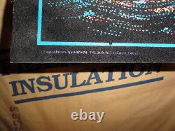Vintage 70s Moonship Black light Poster velvet LOOK