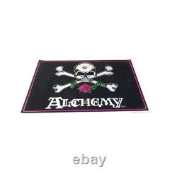 Vintage 90's Alchemy Skull Bones Roses 35x23 Blacklight 1994 Poster Original