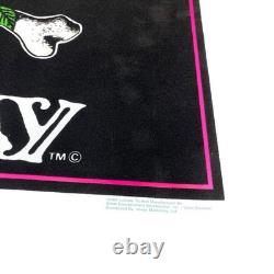 Vintage 90's Alchemy Skull Bones Roses 35x23 Blacklight 1994 Poster Original
