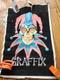 Vintage 90's Graffix Air Jester Rare Flocked Blacklight Poster 1997 Usa As Is