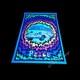 Vintage 90's Peace Bus 23x35 Tie-dye Blacklight 1997 Poster Original