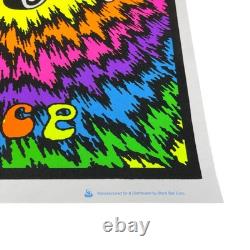 Vintage 90's Peace Bus 23x35 Tie-Dye Blacklight 1997 Poster Original
