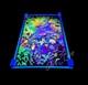 Vintage 90's Revelation 23x35 Fairy Butterflies Flocked Blacklight Poster 1999