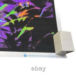 Vintage 90's Revelation 23x35 Fairy Butterflies Flocked Blacklight Poster 1999