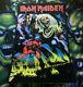 Vintage 90s Iron Maiden Number Of The Beast Blacklight Poster Very Rare