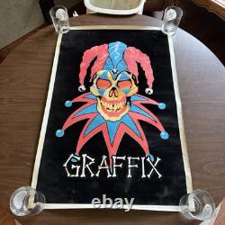 Vintage 90s Ultra RARE Graffix Bong 420 Glow Industries Black Light Posters