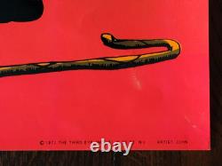 Vintage AND GOD SAID UNTO MOSES, I AM THAT I AM Blacklight Poster 1971 Third Eye