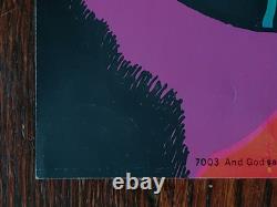 Vintage AND GOD SAID UNTO MOSES, I AM THAT I AM Blacklight Poster 1971 Third Eye