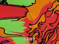 Vintage AND GOD SAID UNTO MOSES, I AM THAT I AM Blacklight Poster 1971 Third Eye