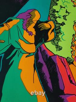 Vintage AND GOD SAID UNTO MOSES, I AM THAT I AM Blacklight Poster 1971 Third Eye