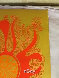 Vintage Acapulco Gold Blacklight Poster 23x35 1967 Artko Studios Olson Boehret