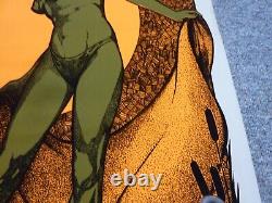 Vintage African American Sister Woman Bikini Blacklight Poster Psychedelic 70s