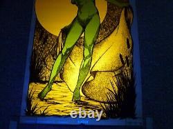 Vintage African American Sister Woman Bikini Blacklight Poster Psychedelic 70s
