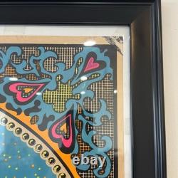 Vintage Age of Aquarius Blacklight Poster 1970s Psychedelic HIP Products