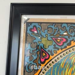 Vintage Age of Aquarius Blacklight Poster 1970s Psychedelic HIP Products