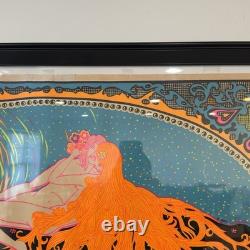 Vintage Age of Aquarius Blacklight Poster 1970s Psychedelic HIP Products