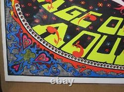 Vintage Age of Aquarius black light Poster 1970 19449
