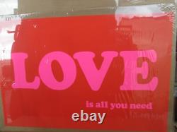 Vintage All you need is LOVE black light Poster 1970's 19673