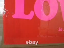 Vintage All you need is LOVE black light Poster 1970's 19673