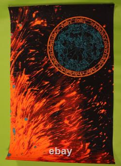 Vintage Artko Studios 1972 Zodiac Blacklight Poster