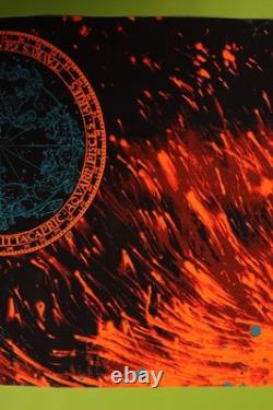 Vintage Artko Studios 1972 Zodiac Blacklight Poster