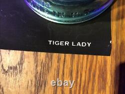 Vintage BLACK LITE POSTER TIGER LADY signed 24 x 36 rare GREAT COLOR. MINT