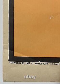 Vintage Barry Lynn Hanson HOT n NASTY Blacklight Psychedelic Chopper Poster 1972