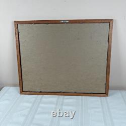 Vintage Black Light Jesus Christ On Donkey City Scape Picture 17 x 21