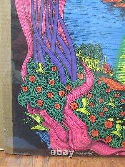 Vintage Black Light Poster 1971 Virgin Waters Inv#G856