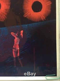 Vintage Black Light Poster Anima Mercury East Totem West Psychedelic Satty 1970