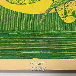 Vintage Black Light Poster Astarte by A. Sirkia