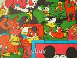 Vintage Black Light Poster Disney Orgy Wally Wood 1967 Sex Vgc