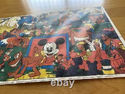 Vintage Black Light Poster Disney Pin-up, Wally Wood Orgy Sex Psychedelic 1966