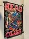 Vintage Black Light Poster Felt Head Of The Class Marijuana Pot Weed Smoking