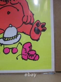 Vintage Black Light Poster I can't believe I Ate The Whole Thing 1970s Inv#G7478 Vintage Black Light Poster I can't believe I Ate The Whole Thing 1970s Inv#G7478