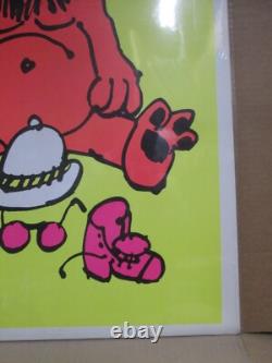 Vintage Black Light Poster I can't believe I Ate The Whole Thing 1970s Inv#G7519
